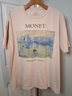 Monet T Shirt XL Painting Graphic Tee